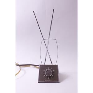 MCM 70s 60s Walnut Brown Archer, TV Antenna, Indoor, VHF/UHF, Vintage